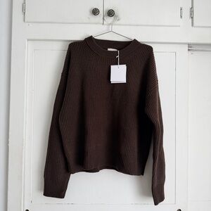 Janessa Leone Genevieve Sweater - Chocolate